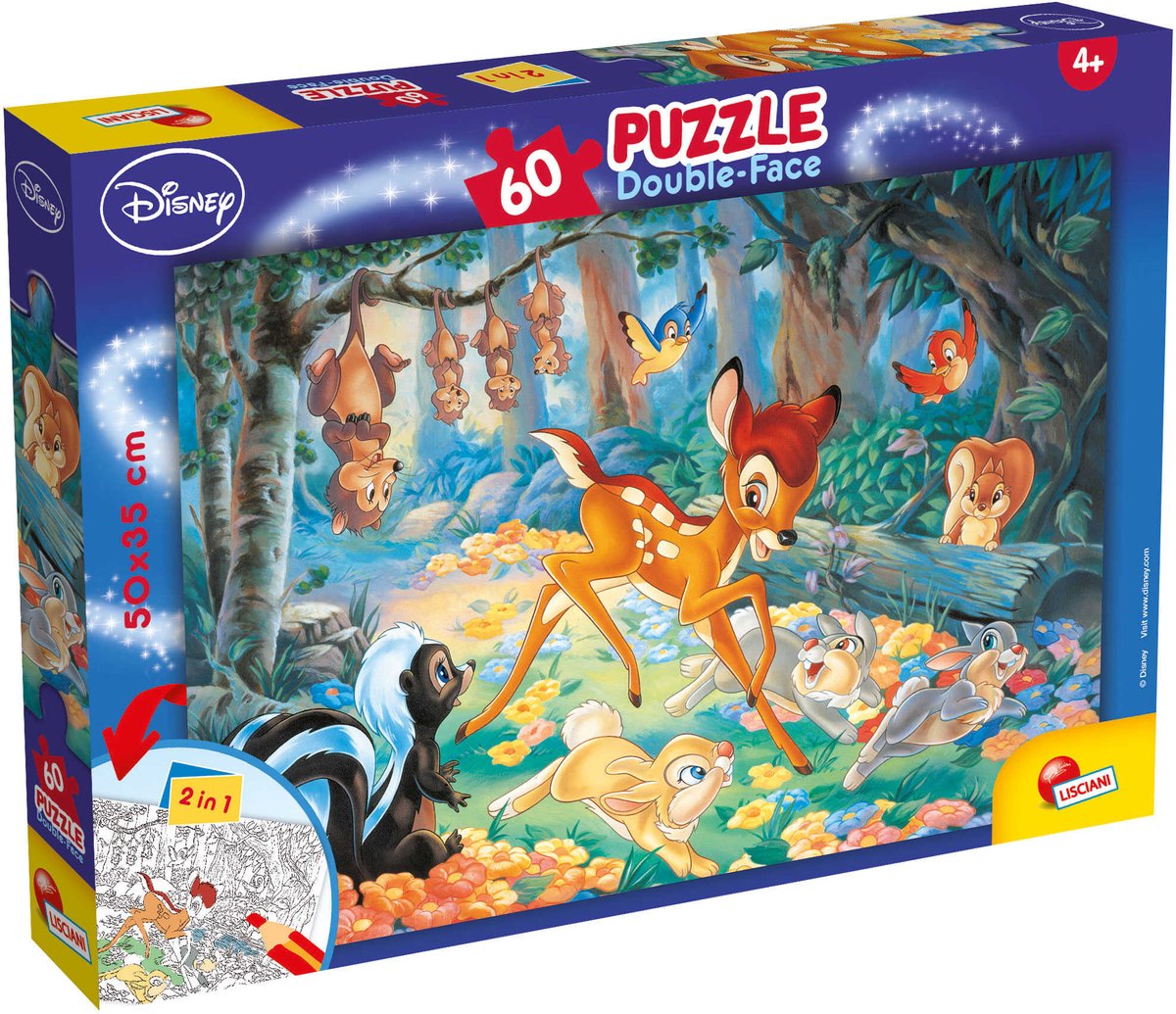 Lisciani-Puzzle df plus 60 Bambi