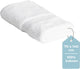 Stille. Living Hush Living Badetuch – pro Stück – 70 x 140 cm – 100 % Baumwolle – schwere Qualität, 500 g m2 – stilvolle Bordüre und Aufhängeöse – weiß