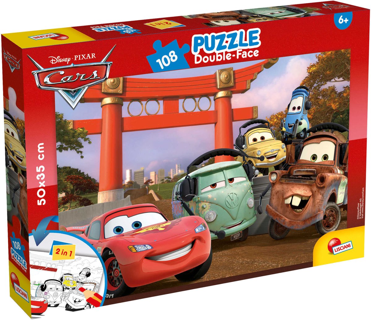 Lisciani Disney Puzzle DF Plus 108 Autos