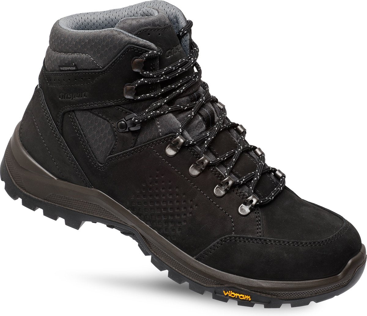 Grisport Oregon Mid Unisex-Wanderstiefel – Schwarz