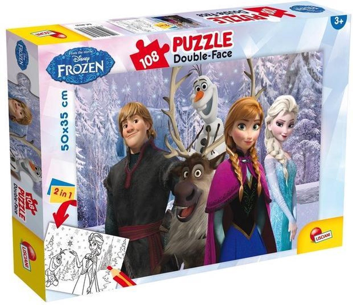 Lisciani Puzzle df plus 108 eingefroren meine Freunde
