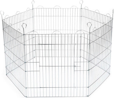 Beeztees – Kaninchengehege – 6 Paneele – 66,5 x 58 cm, Durchm. 100 cm