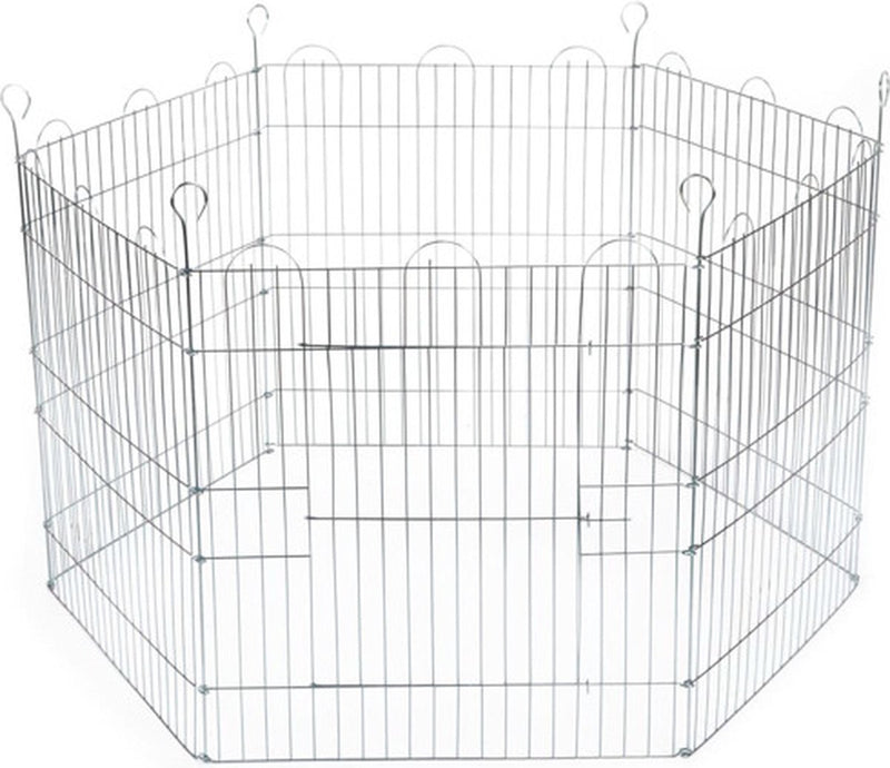 Beeztees – Kaninchengehege – 6 Paneele – 66,5 x 58 cm, Durchm. 100 cm