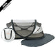 Deryan Baby-Luxus-Campingbett – inklusive selbstaufblasender Matratze – Silber