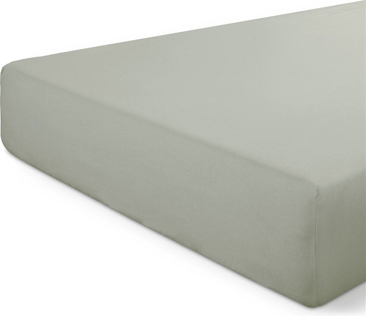 Dindi Home Dindi Spannbetttuch Basic Beauty – 90 x 200 – 100 % Baumwolle – Grün