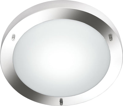 Trio condus - Deckenleuchte - Nickel matt - exkl. Leuchtmittel 1x E27 60W - Badezimmerbeleuchtung - IP44