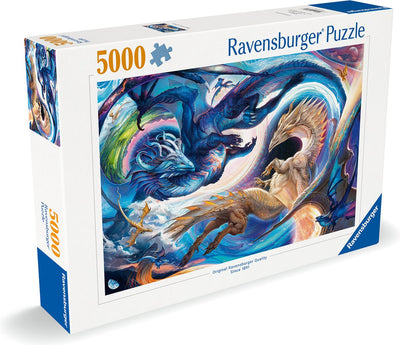 Ravensburger Puzzle großes Drachenfest bei Tag und Nacht – Puzzle – 5000 Teile