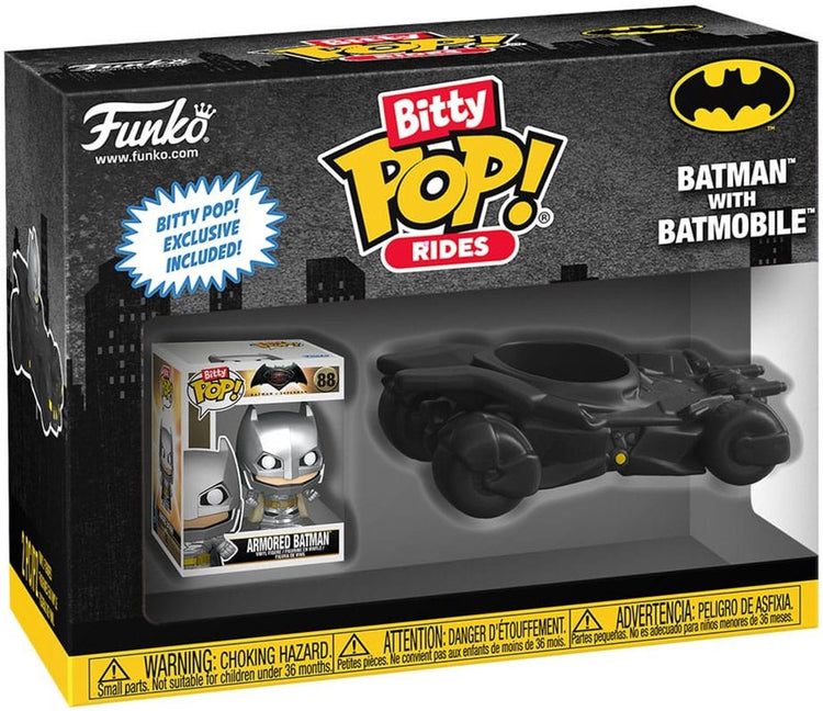 Funko Batman Batman mit Batmobile – (Bitty Pop! Ride) Vinylfigur Unisex Pop! - neutral - Standard