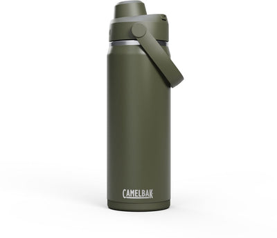 Camelbak Thrive Chug Trinkflasche – 600 ml – Edelstahl – mit Schraubverschluss – Isolierwasserflasche – grün