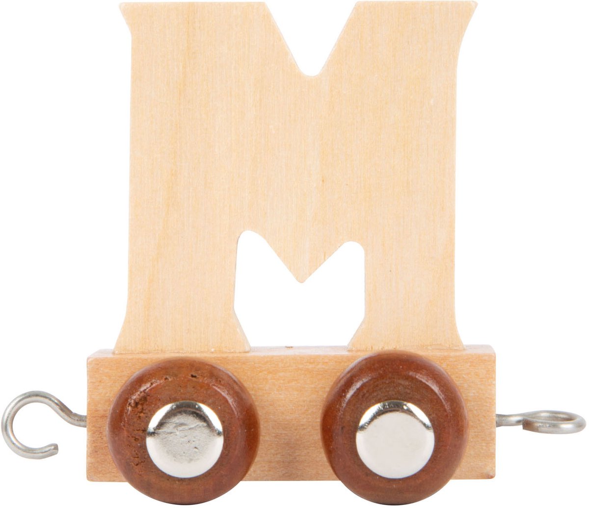 Kleiner Fuß - Holzschrift - M - 12 Stücke