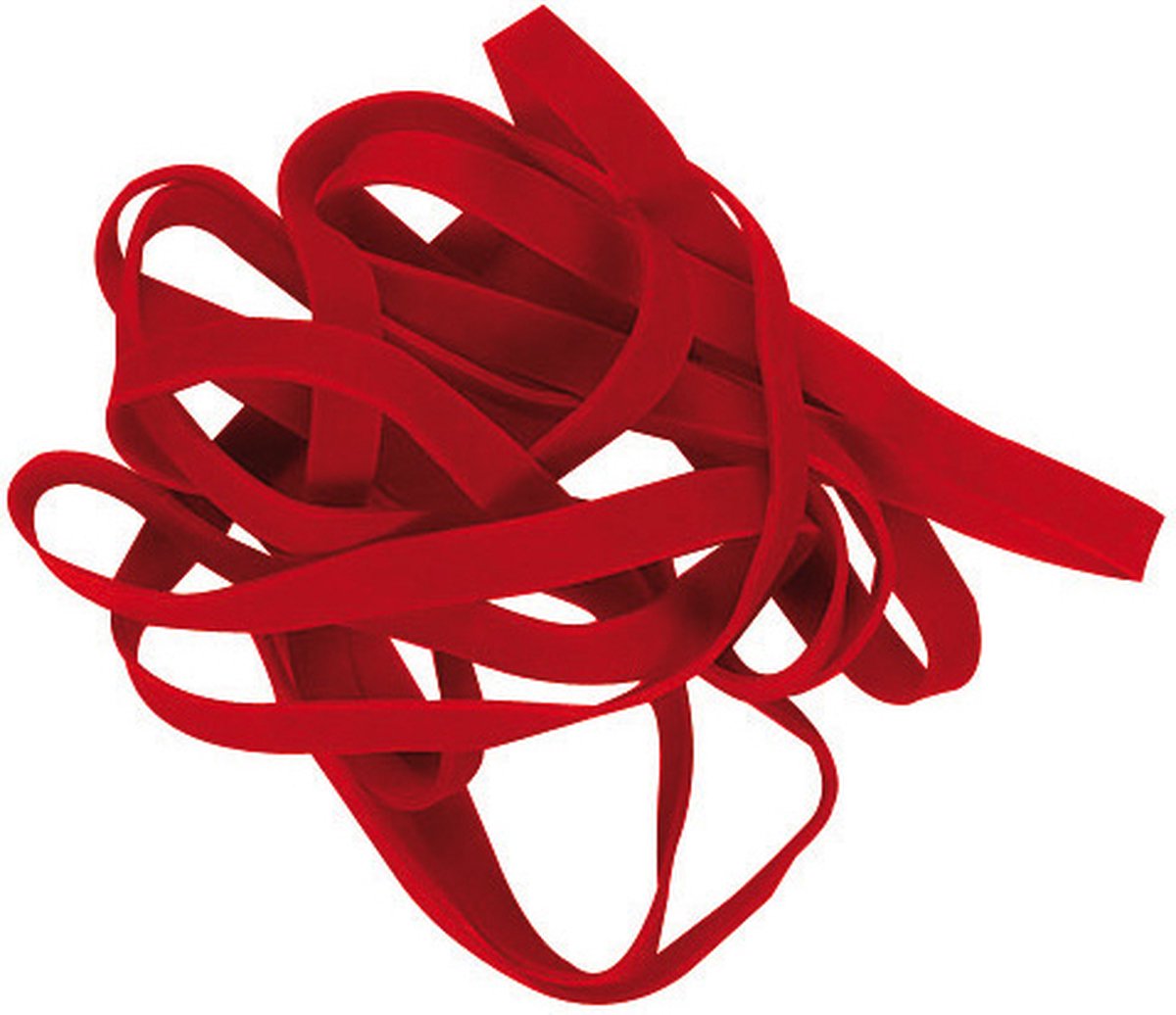 Alco-Gummibänder – Inhalt 500 Gramm – 130 x 10 mm – rot – Al-756