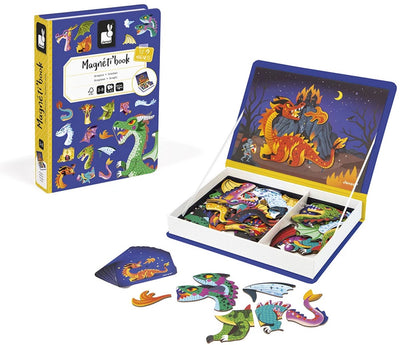 Janod - Magnetibook - Drachen - Magnetbuch-Spielset