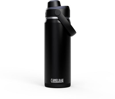 Camelbak Thrive Chug Trinkflasche – 600 ml – Edelstahl – mit Schraubverschluss – Isolierwasserflasche – Schwarz