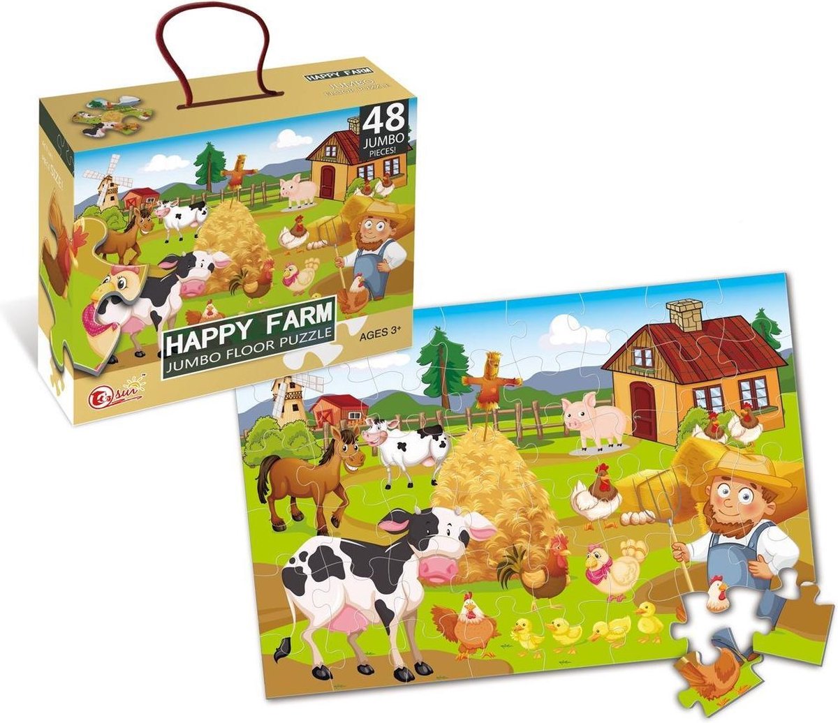 Amuuso Puzzle Bauernhof 90x60 - 48 Teile.