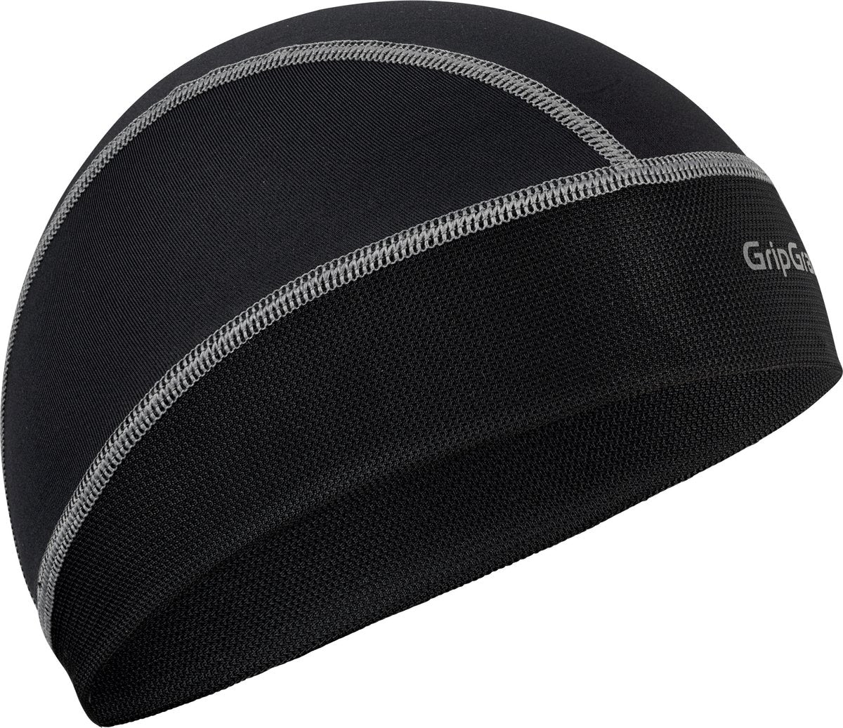 Gripgrab – UPF 50+ leichte Sommer-Fahrradhelm-Mütze, UV-Schutz, Radmütze, Totenkopf-Mütze – Schwarz – Unisex – Größe Einheitsgröße