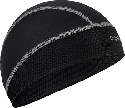 Gripgrab – UPF 50+ leichte Sommer-Fahrradhelm-Mütze, UV-Schutz, Radmütze, Totenkopf-Mütze – Schwarz – Unisex – Größe Einheitsgröße