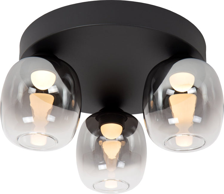 Lucide tamino - Deckenleuchte (Deckenleuchte) - LED dimmbar - 3x5,6W 3000k - Schwarz