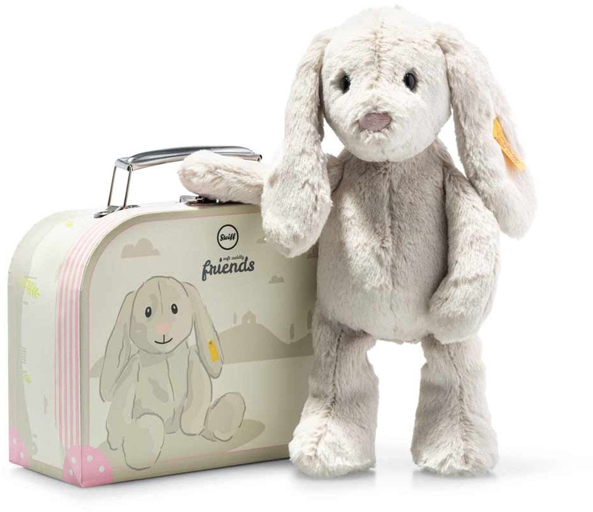 Steiff Hopfenhase mit Koffer 26 cm. EAN 080968