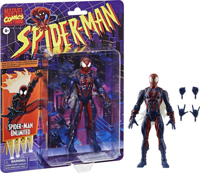 Hasbro Spider-Man Marvel Legends Retro-Actionfigur Spider-Man Unlimited 15 cm große Actionfigur
