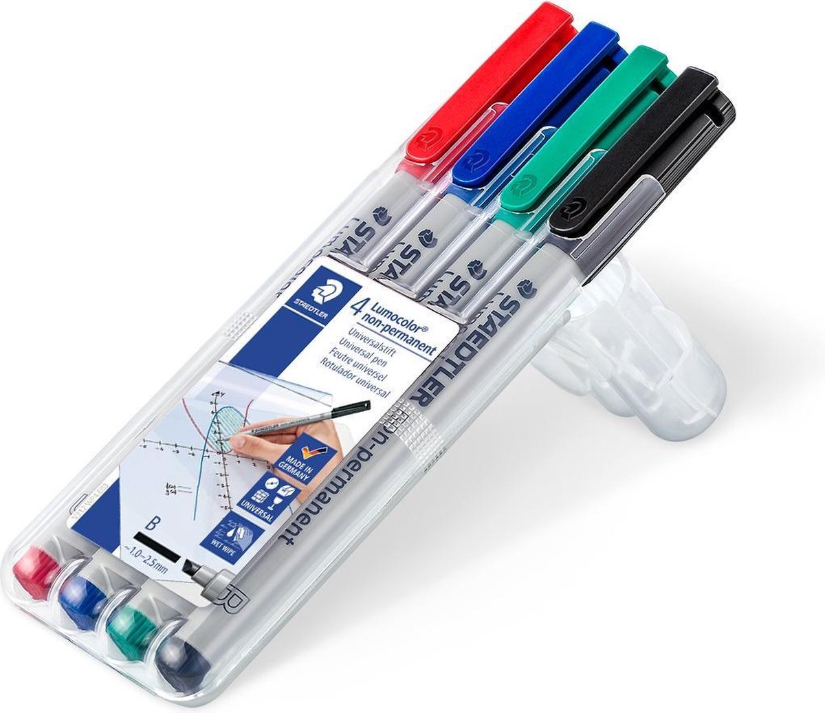 Staedtler Lumocolor B Non-Permanent Stift - Box 4 Farben