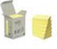 Post-it – recycelte Notizzettel | 100 Blatt | ft 38 x 51 mm | gelb | Packung mit 6 Blöcken