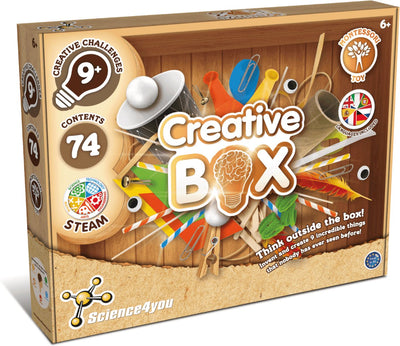 Science 4 You Science4You Montessori-Kreativbox – 74-teiliges Kreativ-Spielset – mehrsprachiges DIY-Set – pädagogisch kreativ – ab 6 Jahren