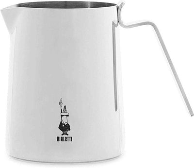 Bialetti Eleganz Milchkännchen 300 ml – Milchaufschäumkännchen aus Edelstahl – Barista-Krug – spülmaschinenfest