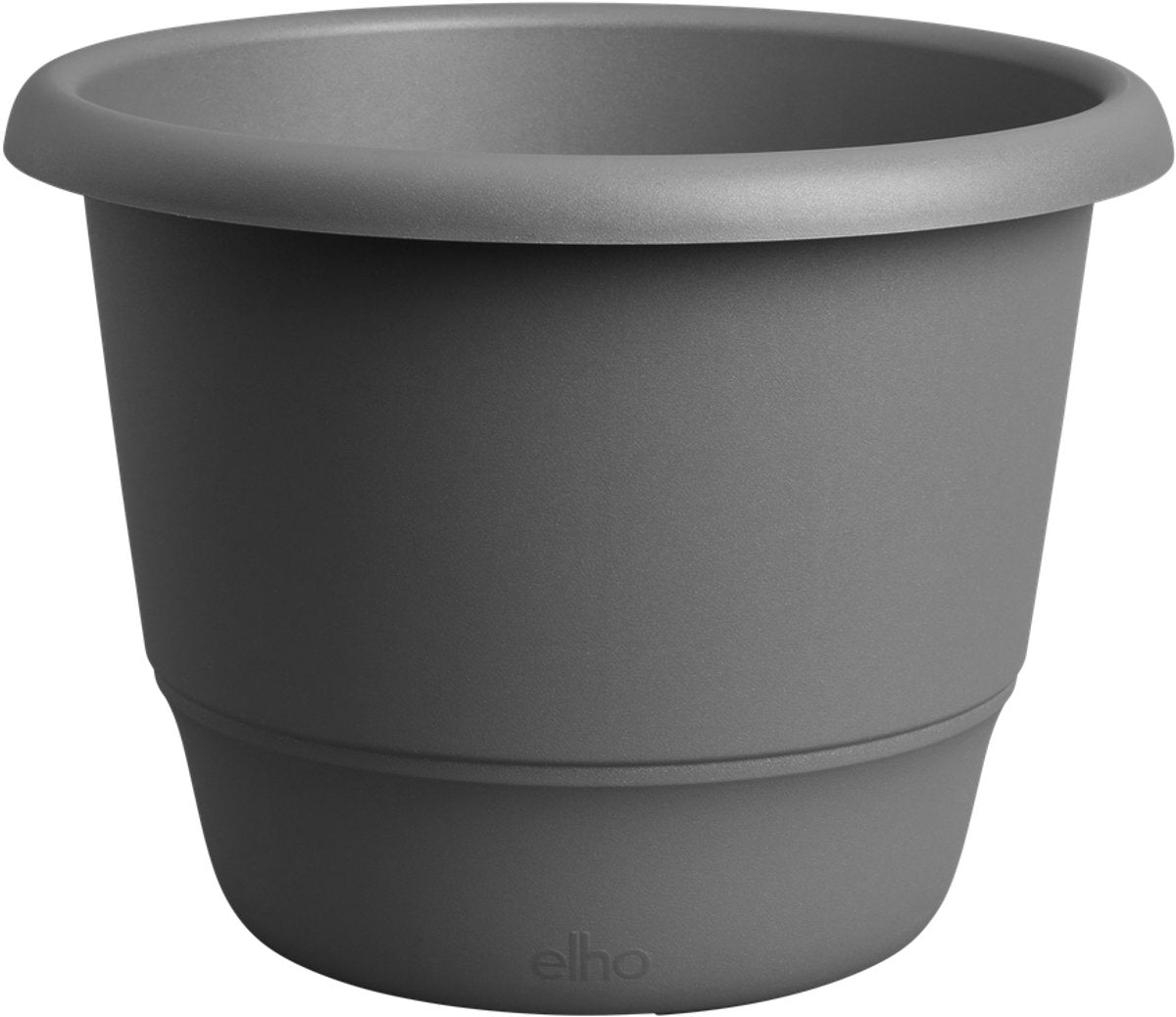 Elho amiga rund 55 – großer Blumentopf für drinnen und draußen – 100 % recycelter Kunststoff – ø 55 x H 41,3 cm – Anthrazit