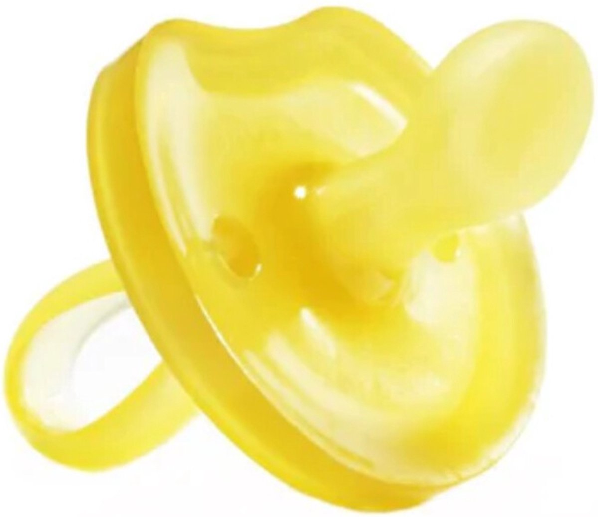 Natursutten-Schnuller aus Gummi – 6–12 Monate – Schmetterlingsschild – anatomischer Schnabel