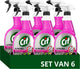 Cif Ultra Max – Entfettungsspray – Pink Pamplemousse – 6 x 750 ml – Vorteilspackung