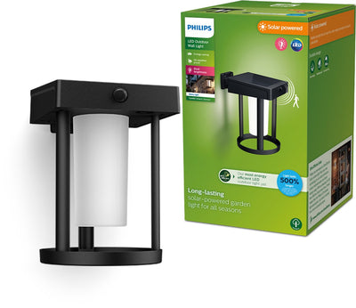 Philips LED Philips Camill Solar-Wandleuchte rund – ultraeffizient – mit opalem Lichtelement