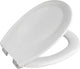 Wenko WC-Sitz Savio – stabiles weißes Duroplast – Easy-Close-Soft-Close-Verschluss – WC-Sitz weiß – WC-Sitz weiß