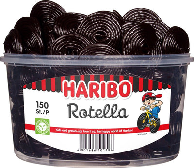 Haribo Lakritz-Rotella-Jojos (150 Stück)