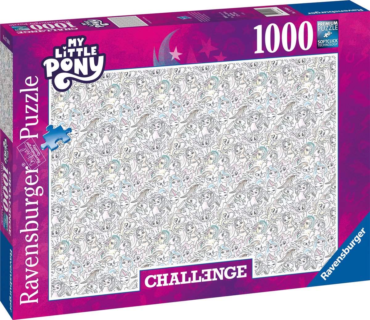 Ravensburger Puzzle „Fordere mein kleines Pony“ heraus – Puzzle – 1000 Teile