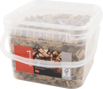 Barbecook – Holzspäne BBQ – Räucherholz BBQ – Räucherspäne – Eichen- und Whiskygeschmack – 2 kg