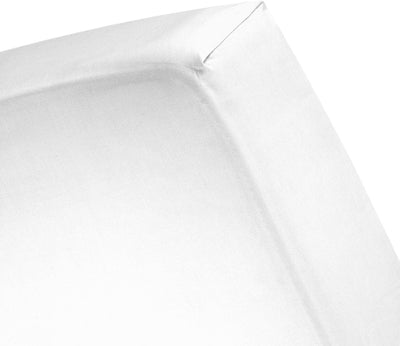 Cinderella-Spannbettlaken – 2 Personen – Polyester – Matratzenschoner – 120 x 200 cm – bis 25 cm – weiß