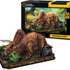 Kubikfun 3D -Puzzle National Geographic Triceratops