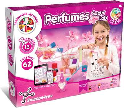 Science 4 You Science4You Parfüm Super Lab – Experimentierset für Kinder ab 8 Jahren – 13 Experimente – Lernspielzeug