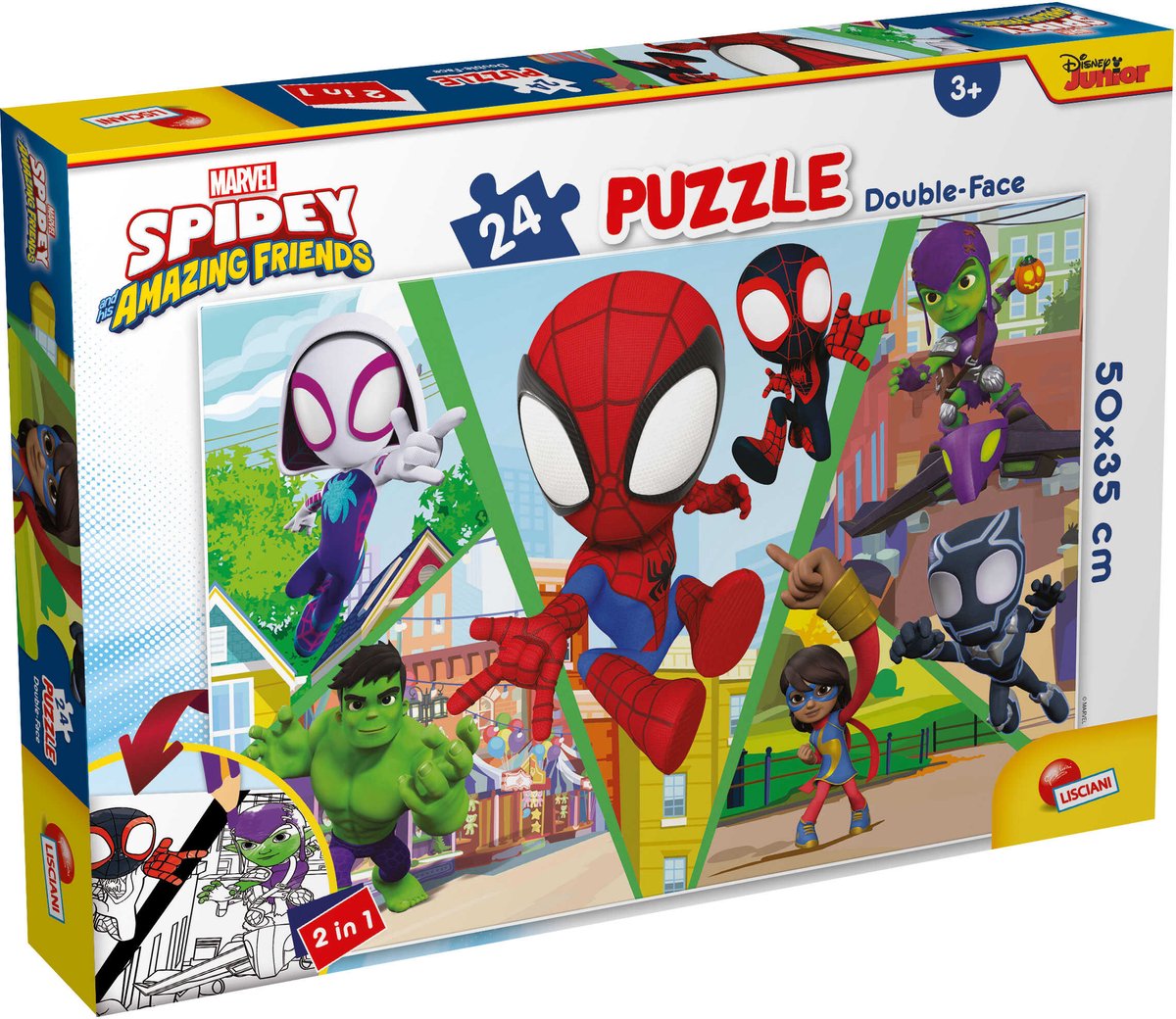 Lisciani Marvel Puzzle df plus 24 Spidey – lasst uns herausfordern