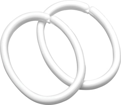 Sealskin-Clips – Duschvorhangringe (12 Stück) – weiß