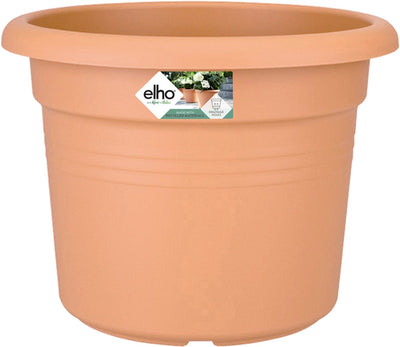 Elho Green Basics Zylinder 65 – Blumentopf für den Außenbereich – ø 64,0 x H 48,5 cm – mildes Terra