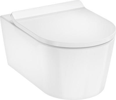Hansgrohe elupura s – Wand-WC mit Soft-Close-Sitz, spülrandlos, Aquahelix-Spülung, Ecosmart, weiß 60344450