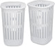 Brabantia Collect-it Wäschekorb – 2er-Set – mit Deckel – 55 l – Weiß