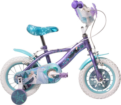 Disney Die Eiskönigin Disney Frozen 2 Kinderfahrrad – Mädchen – 12 Zoll – Blau Lila – Zwei Handbremsen