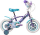Disney Die Eiskönigin Disney Frozen 2 Kinderfahrrad – Mädchen – 12 Zoll – Blau Lila – Zwei Handbremsen