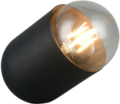 Rl lebe deine Lichtrealität Nara - Tischleuchte - Schwarz matt - exkl. 1x E27 7 W - Schnurschalter