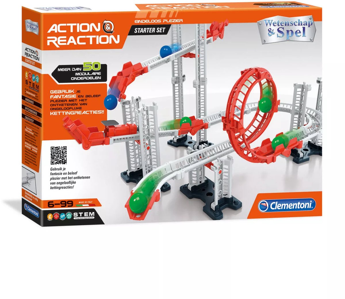 Clementoni Science und Spel Action und Reaktions Bullet Course Starter Set