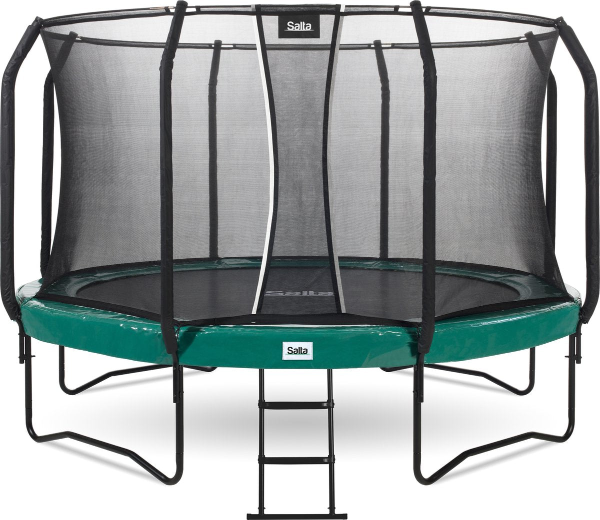 Salta First Class – Trampolin mit Sicherheitsnetz und Leiter – ø 251 cm – grün