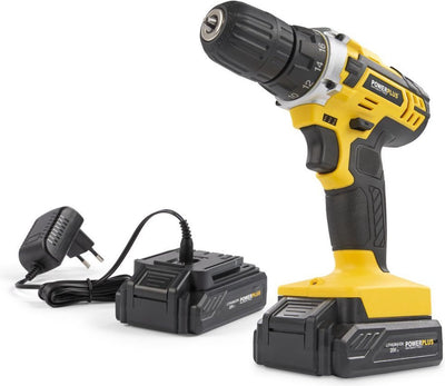 Powerplus powx00422 - Schraubendreher 20V - inkl. 2 Batterien 20 V 1,5 Ah und Ladegerät