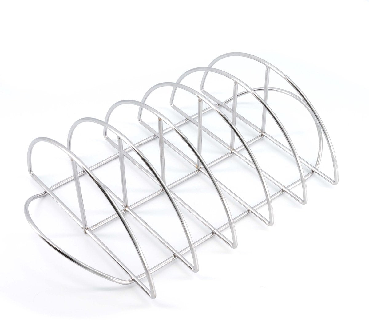 Grill Guru Spareribs-Rack Deluxe – Edelstahl – 40 cm – Spareribs-Rack für den Grill